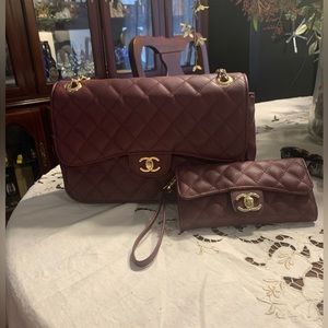 Designer Inspired Purse and Wristlet